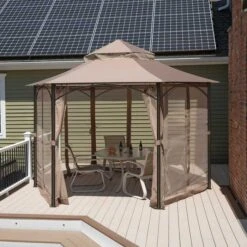 ShelterLogic Magnolia Gazebo, 11 Ft. X 11 Ft. Bronze 21 ShelterLogic Magnolia Gazebo, 11 Ft. X 11 Ft. Bronze -ShelterLogic || Arrow Shop 24026 lifestyle 04