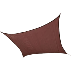 ShelterLogic Shade Sail Square, 16 Ft. X 16 Ft. X Heavyweight Terracotta