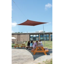 ShelterLogic Shade Sail Square, 16 Ft. X 16 Ft. X Heavyweight Terracotta 5 ShelterLogic Shade Sail Square, 16 Ft. X 16 Ft. X Heavyweight Terracotta -ShelterLogic || Arrow Shop 25673 2
