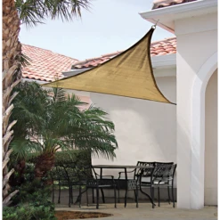 ShelterLogic Shade Sail Triangle, 12 Ft. X 12 Ft. X Heavyweight Sand 11 ShelterLogic Shade Sail Triangle, 12 Ft. X 12 Ft. X Heavyweight Sand -ShelterLogic || Arrow Shop 25720 3