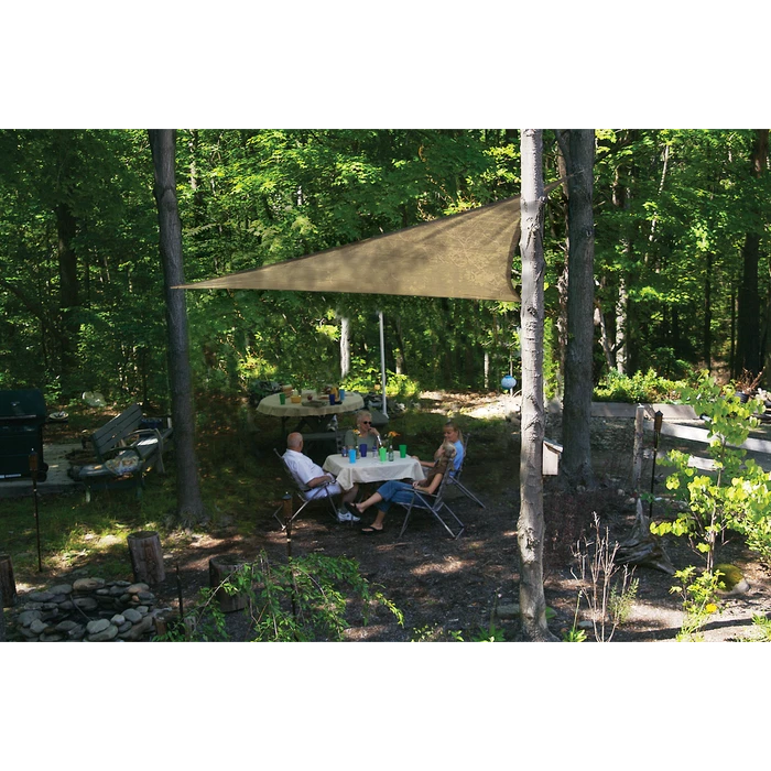 ShelterLogic Shade Sail Triangle, 12 Ft. X 12 Ft. Sand 8 ShelterLogic Shade Sail Triangle, 12 Ft. X 12 Ft. Sand - Image 8