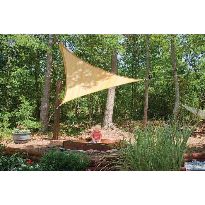 ShelterLogic Shade Sail Triangle, 16 Ft. X 16 Ft. Sand 5 ShelterLogic Shade Sail Triangle, 16 Ft. X 16 Ft. Sand - Image 5