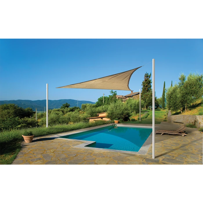 ShelterLogic Shade Sail Triangle, 16 Ft. X 16 Ft. Sand 7 ShelterLogic Shade Sail Triangle, 16 Ft. X 16 Ft. Sand - Image 7
