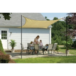ShelterLogic Shade Sail Square, 12 Ft. X 12 Ft. Sand -ShelterLogic || Arrow Shop 25731 5