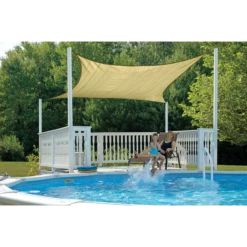 ShelterLogic Shade Sail Square, 12 Ft. X 12 Ft. Sand -ShelterLogic || Arrow Shop 25731 6