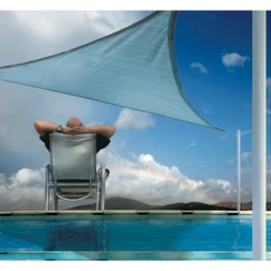 ShelterLogic Shade Sail Triangle, 16 Ft. X 16 Ft. X Heavyweight Sea Blue 10 ShelterLogic Shade Sail Triangle, 16 Ft. X 16 Ft. X Heavyweight Sea Blue -ShelterLogic || Arrow Shop 25734 2