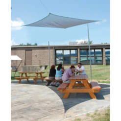 ShelterLogic Shade Sail Square, 12 Ft. X 12 Ft. X Heavyweight Sea Blue 12 ShelterLogic Shade Sail Square, 12 Ft. X 12 Ft. X Heavyweight Sea Blue -ShelterLogic || Arrow Shop 25735 4