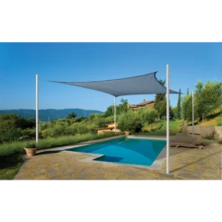 ShelterLogic Shade Sail Square, 12 Ft. X 12 Ft. X Heavyweight Sea Blue 13 ShelterLogic Shade Sail Square, 12 Ft. X 12 Ft. X Heavyweight Sea Blue -ShelterLogic || Arrow Shop 25735 5