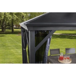 Verona Hardtop Gazebo, 10 Ft. X 12 Ft. Dark Gray -ShelterLogic || Arrow Shop 312 8162868 5