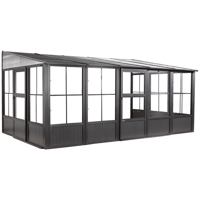 Charleston Solarium Wall Unit, 10 Ft. X 16 Ft. Dark Gray 1 Charleston Solarium Wall Unit, 10 Ft. X 16 Ft. Dark Gray