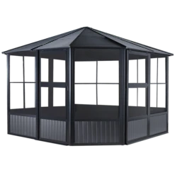 Charleston Solarium, 12 Ft. X 12 Ft. Dark Gray