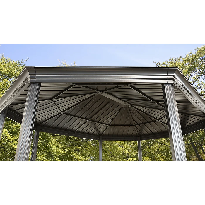 ShelterLogic Komodo Hardtop Gazebo, 12 Ft. X 15 Ft. Dark Gray 3 ShelterLogic Komodo Hardtop Gazebo, 12 Ft. X 15 Ft. Dark Gray - Image 3