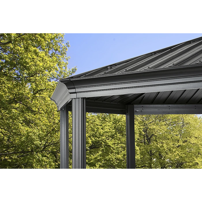 ShelterLogic Komodo Hardtop Gazebo, 12 Ft. X 15 Ft. Dark Gray 4 ShelterLogic Komodo Hardtop Gazebo, 12 Ft. X 15 Ft. Dark Gray - Image 4