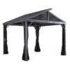 Sanibel II Hardtop Gazebo, 8 Ft. X 8 Ft. Light Gray