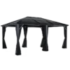 Meridien Hardtop Gazebo, 12 Ft. X 16 Ft. Dark Gray