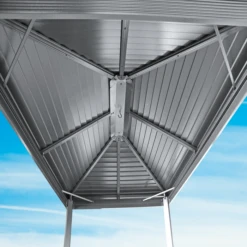 BBQ Ventura Hardtop Grill Gazebo, 5 Ft. X 8 Ft. Light Gray 7 BBQ Ventura Hardtop Grill Gazebo, 5 Ft. X 8 Ft. Light Gray -ShelterLogic || Arrow Shop 500 8162967 bbq ventura image 01