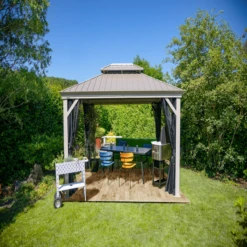 Sojag Monaco Champagne 12 Ft. X 12 Ft. Gazebo 14 Sojag Monaco Champagne 12 Ft. X 12 Ft. Gazebo -ShelterLogic || Arrow Shop 500 8164060 messina ii image 01 1