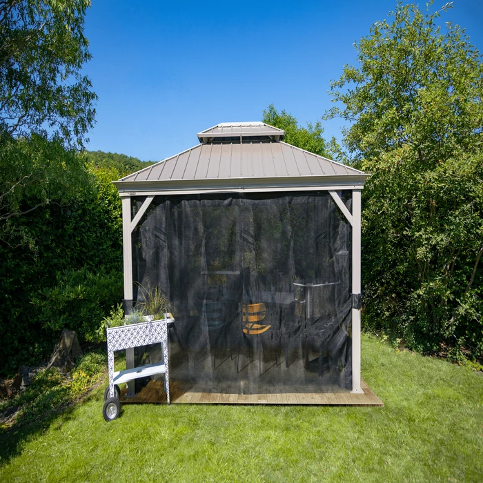 Sojag Monaco Champagne 12 Ft. X 12 Ft. Gazebo 1 Sojag Monaco Champagne 12 Ft. X 12 Ft. Gazebo