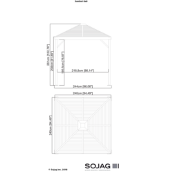 Sanibel Hardtop Gazebo, 8 Ft. X 8 Ft. Light Gray 7 Sanibel Hardtop Gazebo, 8 Ft. X 8 Ft. Light Gray -ShelterLogic || Arrow Shop 500 9162806 3