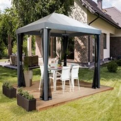 Monteserra 10 X 12 Ft. Gazebo, Dark Grey -ShelterLogic || Arrow Shop 500 9166842 monteserra 10x12 image 01