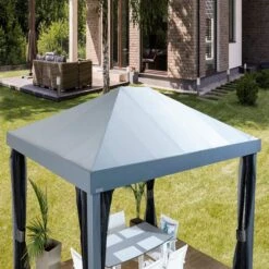 Monteserra 10 X 12 Ft. Gazebo, Dark Grey -ShelterLogic || Arrow Shop 500 9166842 monteserra 10x12 image 04