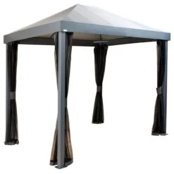 Monteserra 10 X 12 Ft. Gazebo, Dark Grey -ShelterLogic || Arrow Shop 500 9166842 monteserra 10x12 silo image 04