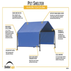 ShelterLogic Pet Shade 4 X 4 X 3 Ft 22 ShelterLogic Pet Shade 4 X 4 X 3 Ft -ShelterLogic || Arrow Shop 60020 infographic