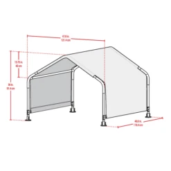 ShelterLogic Pet Shade 4 X 4 X 3 Ft 21 ShelterLogic Pet Shade 4 X 4 X 3 Ft -ShelterLogic || Arrow Shop 60020 schematic