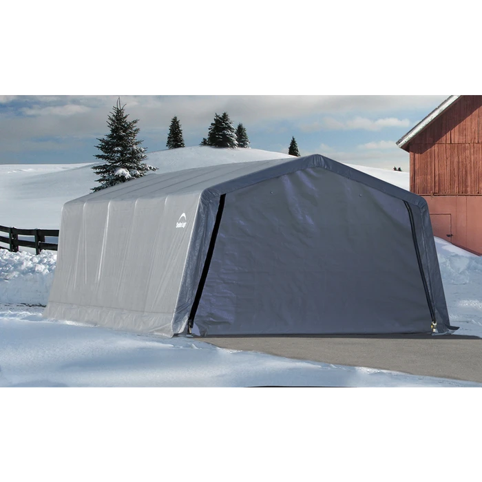 ShelterLogic Garage-in-a-Box® 12 Ft. X 20 Ft. X 8 Ft. 4 ShelterLogic Garage-in-a-Box® 12 Ft. X 20 Ft. X 8 Ft. - Image 4