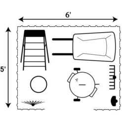 Arrow Select Steel Storage Shed, 6x5, Charcoal 29 Arrow Select Steel Storage Shed, 6x5, Charcoal -ShelterLogic || Arrow Shop 6x5 what fits 1