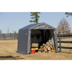 ShelterLogic Shed-in-a-Box® 10 Ft. X 10 Ft. X 8 Ft. Gray -ShelterLogic || Arrow Shop 70333 2