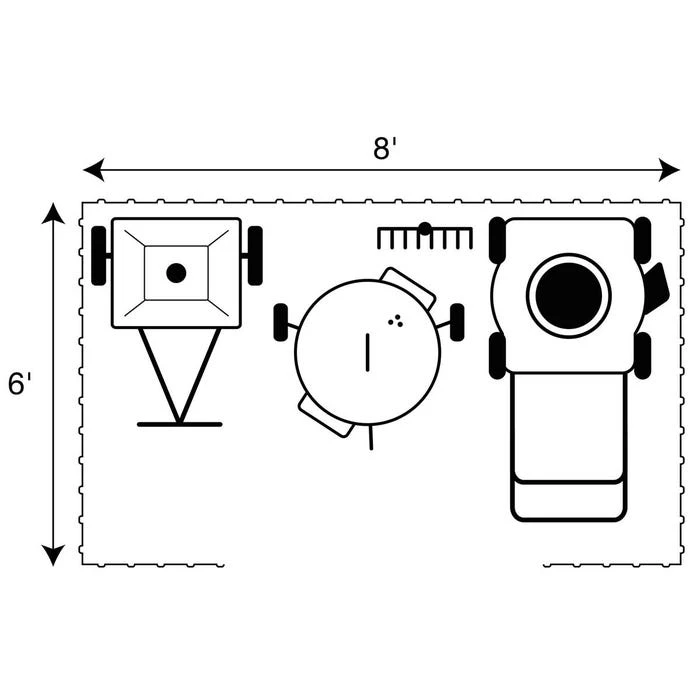 Arrow Select Steel Storage Shed, 8x6, Flute Grey 14 Arrow Select Steel Storage Shed, 8x6, Flute Grey - Image 14