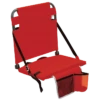 BLEACHER BOSS BUD STADIUM SEAT W/ POUCH RED
