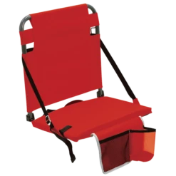 BLEACHER BOSS BUD STADIUM SEAT W/ POUCH RED