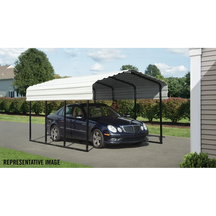 Arrow Carport, 10 Ft. X 87 Ft. X 7 Ft. Eggshell 10 Arrow Carport, 10 Ft. X 87 Ft. X 7 Ft. Eggshell - Image 10