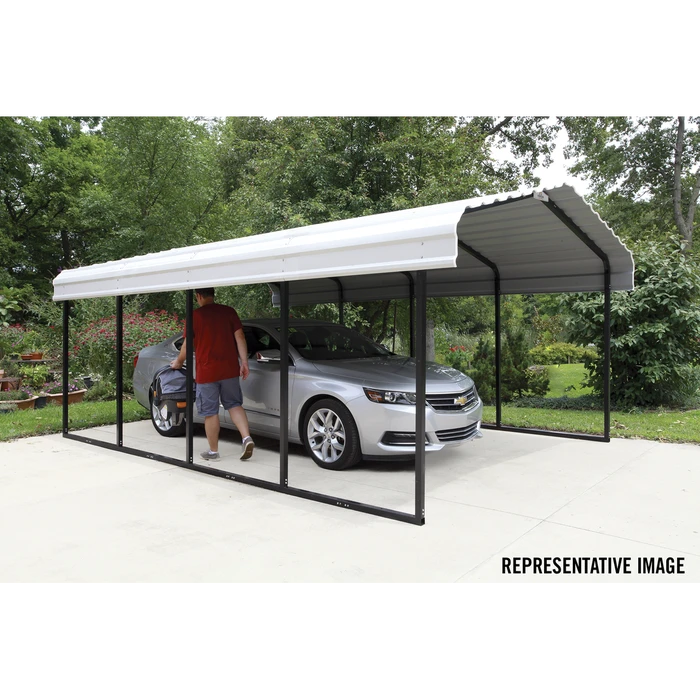Arrow Carport, 12 Ft. X 33 Ft. X 7 Ft. Eggshell 9 Arrow Carport, 12 Ft. X 33 Ft. X 7 Ft. Eggshell - Image 9