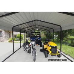 Arrow Carport, 12 Ft. X 42 Ft. X 7 Ft. Eggshell 24 Arrow Carport, 12 Ft. X 42 Ft. X 7 Ft. Eggshell -ShelterLogic || Arrow Shop CPH124207 5