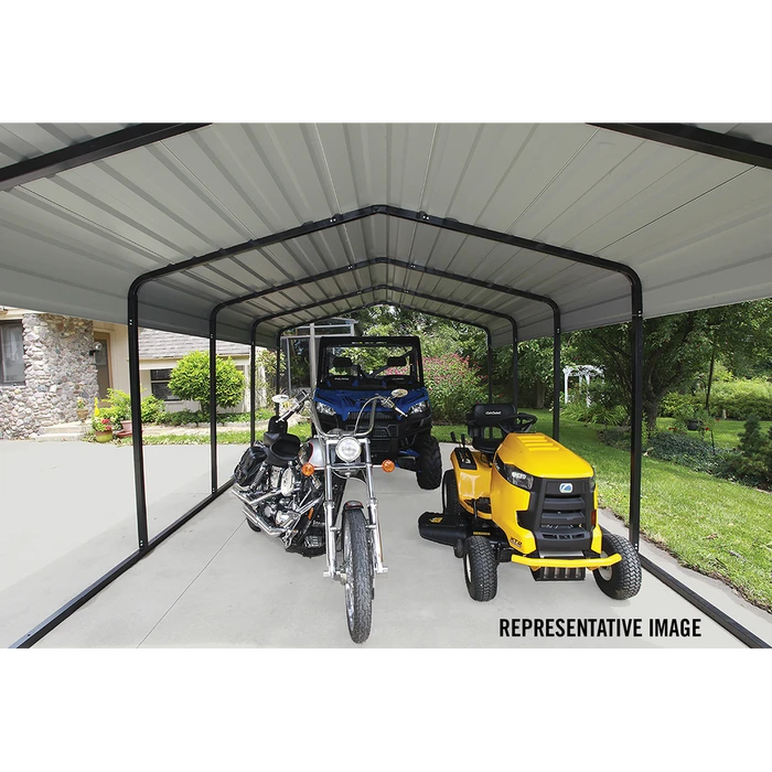 Arrow Carport, 12 Ft. X 60 Ft. X 7 Ft. Eggshell 11 Arrow Carport, 12 Ft. X 60 Ft. X 7 Ft. Eggshell - Image 11
