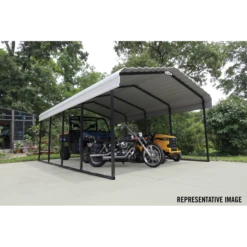Arrow Carport, 12 Ft. X 78 Ft. X 7 Ft. Eggshell 23 Arrow Carport, 12 Ft. X 78 Ft. X 7 Ft. Eggshell -ShelterLogic || Arrow Shop CPH127807 6
