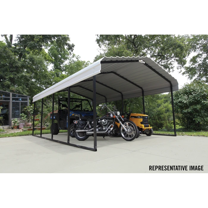 Arrow Carport, 12 Ft. X 82 Ft. X 7 Ft. Eggshell 10 Arrow Carport, 12 Ft. X 82 Ft. X 7 Ft. Eggshell - Image 10