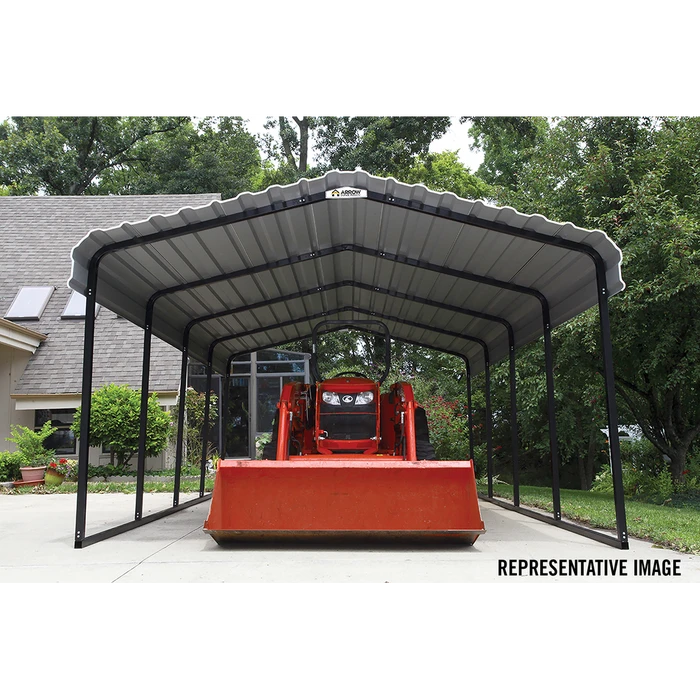 Arrow Carport, 12 Ft. X 91 Ft. X 7 Ft. Eggshell 12 Arrow Carport, 12 Ft. X 91 Ft. X 7 Ft. Eggshell - Image 12