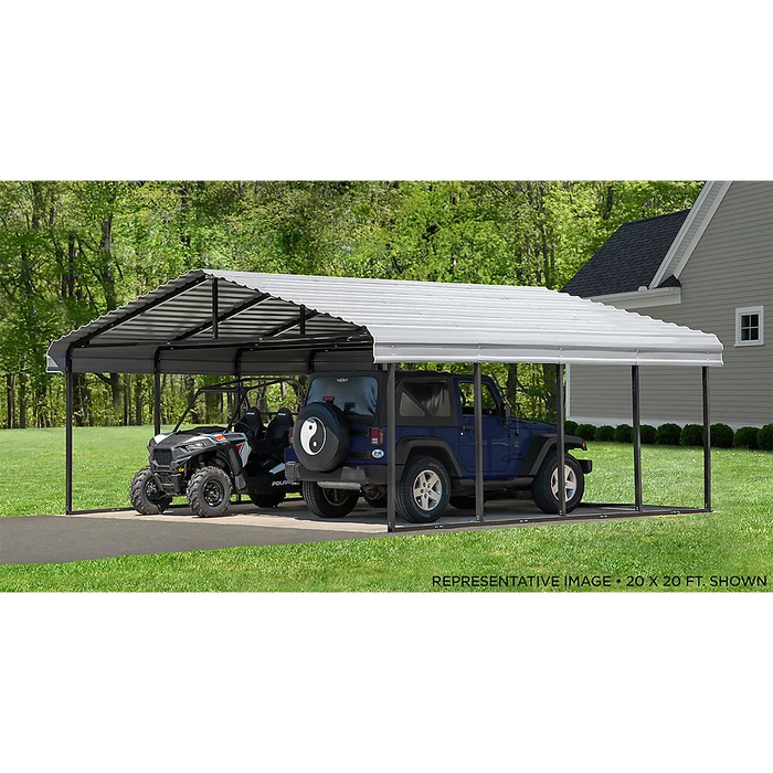 Arrow Carport, 20 Ft. X 78 Ft. X 7 Ft. Eggshell 8 Arrow Carport, 20 Ft. X 78 Ft. X 7 Ft. Eggshell - Image 8