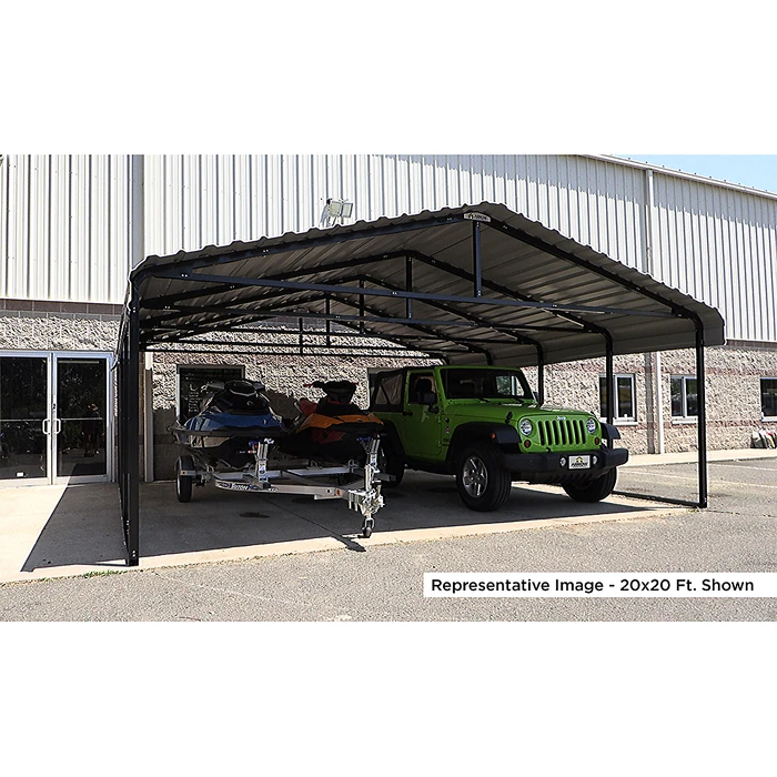 Arrow Carport, 20 Ft. X 82 Ft. X 7 Ft. Eggshell 8 Arrow Carport, 20 Ft. X 82 Ft. X 7 Ft. Eggshell - Image 8