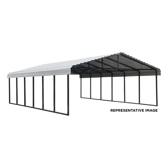 Arrow Carport, 20 Ft. X 96 Ft. X 7 Ft. Eggshell 1 Arrow Carport, 20 Ft. X 96 Ft. X 7 Ft. Eggshell
