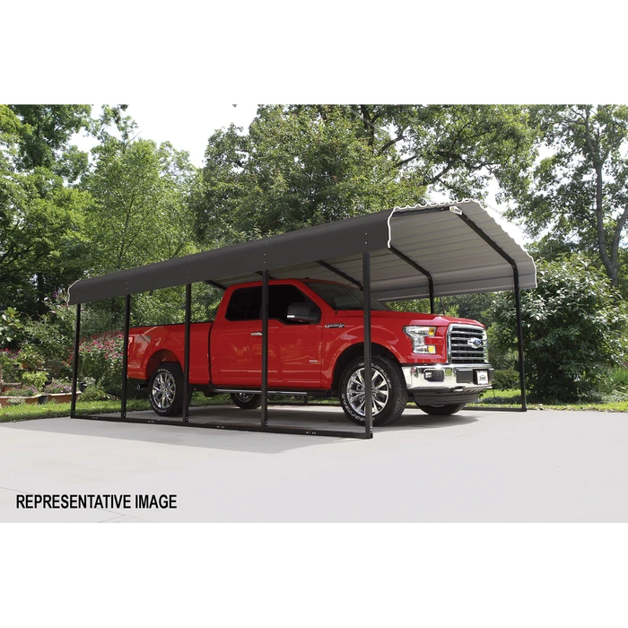 Arrow Carport, 10 Ft. X 69 Ft. X 7 Ft. Charcoal 9 Arrow Carport, 10 Ft. X 69 Ft. X 7 Ft. Charcoal - Image 9