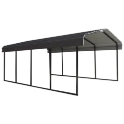 Arrow Carport, 12 Ft. X 20 Ft. X 7 Ft. Charcoal