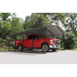 Arrow Carport, 12 Ft. X 20 Ft. X 7 Ft. Charcoal 21 Arrow Carport, 12 Ft. X 20 Ft. X 7 Ft. Charcoal -ShelterLogic || Arrow Shop CPHC122007 2