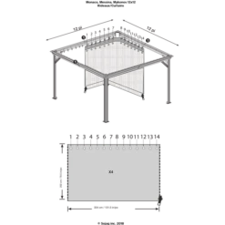 Curtains For Messina Gazebo (Gazebo Not Included) 9 Curtains For Messina Gazebo (Gazebo Not Included) -ShelterLogic || Arrow Shop CURTAINSMESSINA 4