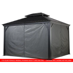 Curtains For Moreno Gazebo (Gazebo Not Included) -ShelterLogic || Arrow Shop CURTAINSMORENO 2