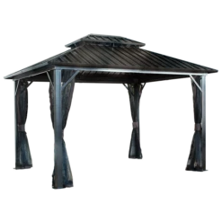 Genova II Double Roof Hardtop Gazebo